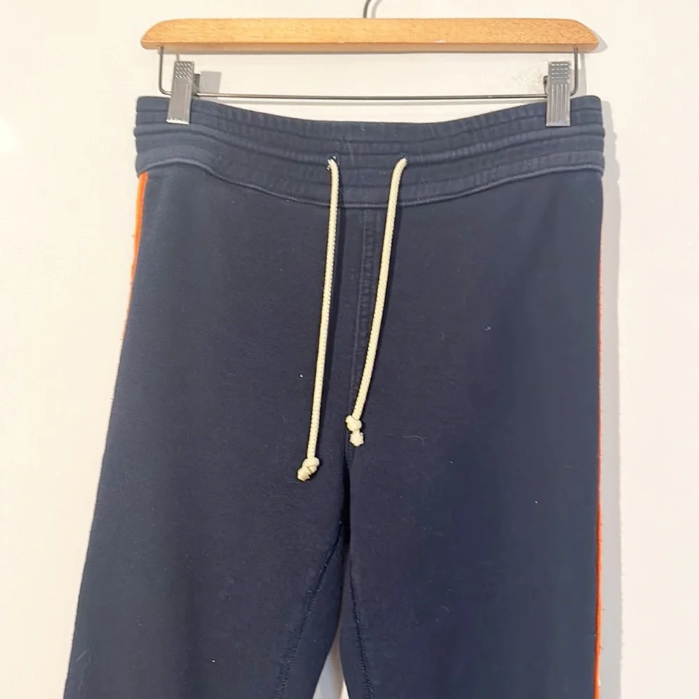 MOTHER Navy Striped Cotton Jogger Sweatpants casual sporty women size XS - Picture 8 of 10